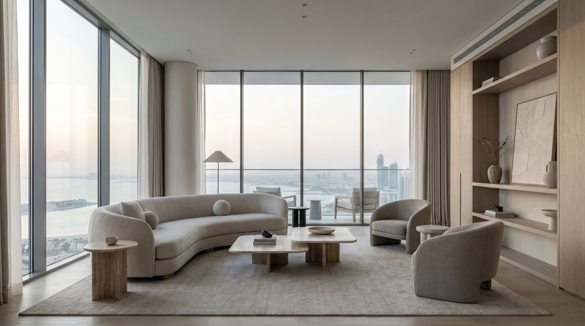 Elegant Dubai apartment living room