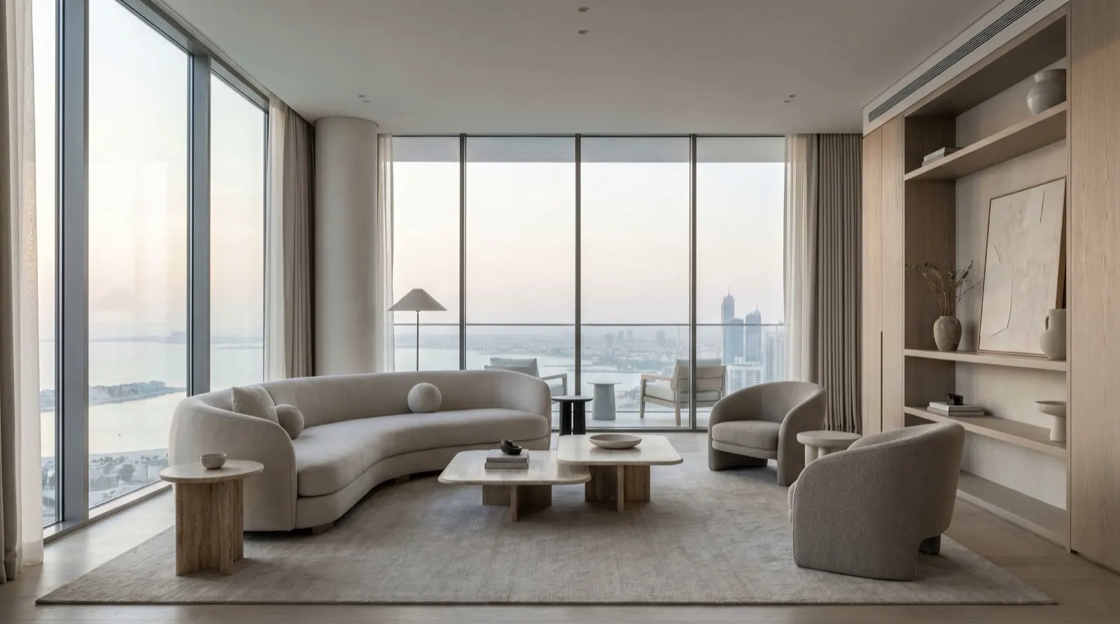 Elegant Dubai apartment living room