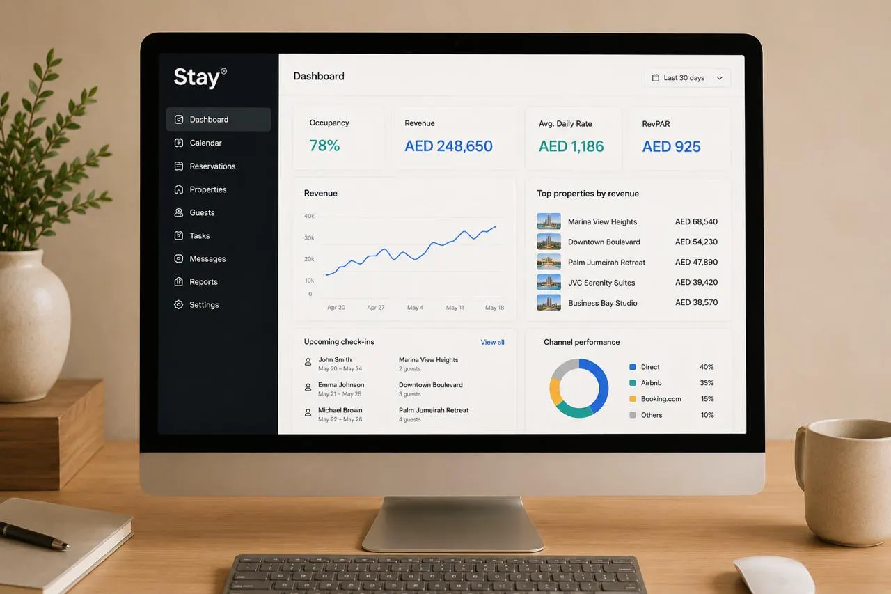 Stay® owner dashboard